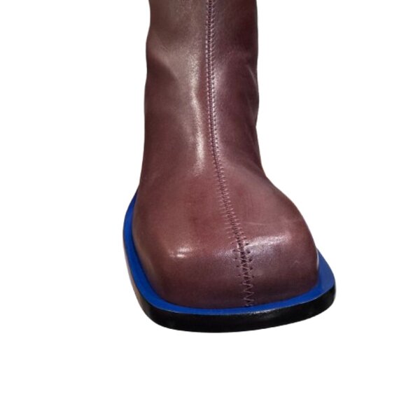 NWB FARM Rio Brown Knee High Square Toe Boot (Size 9.5) (Brand New, Gift Ready!) - Picture 8 of 12